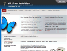 Tablet Screenshot of agbmedalarms.com